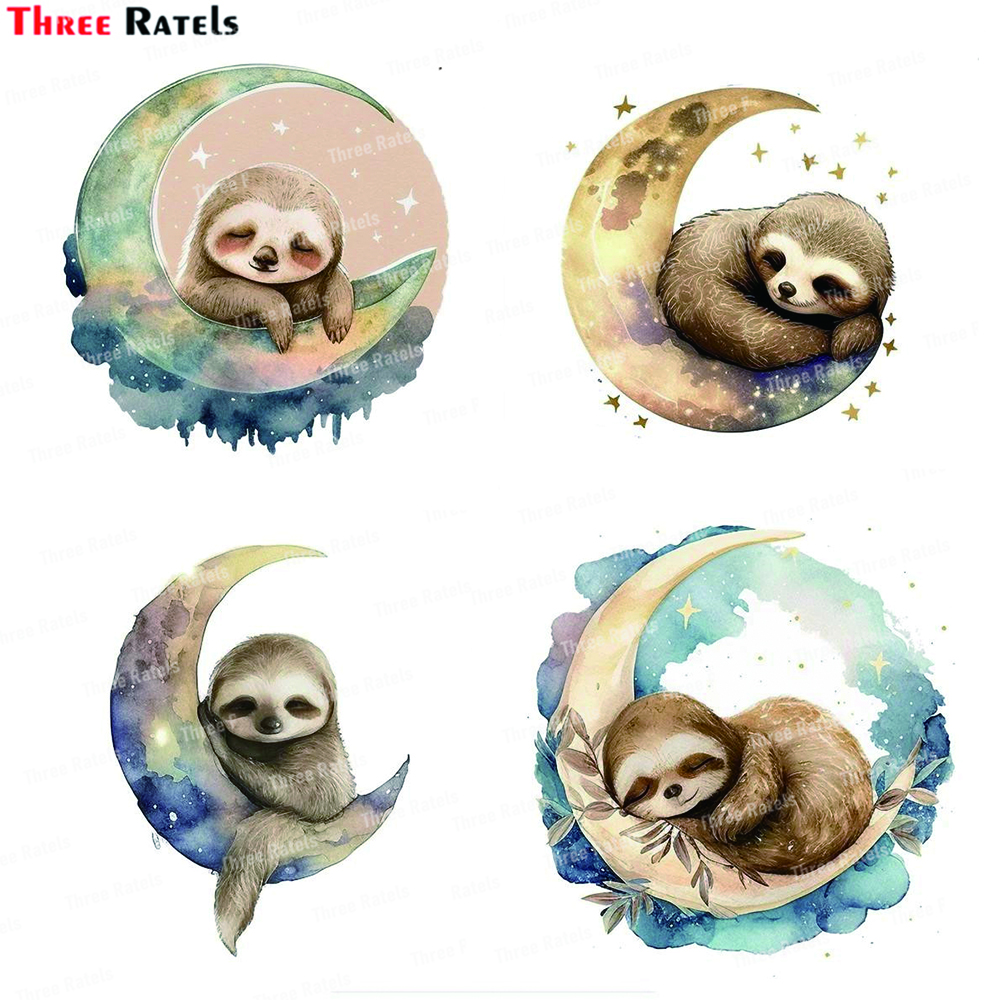 Baby Nursery Animal Theme - Three Ratels K745 Watercolor baby Sloth
