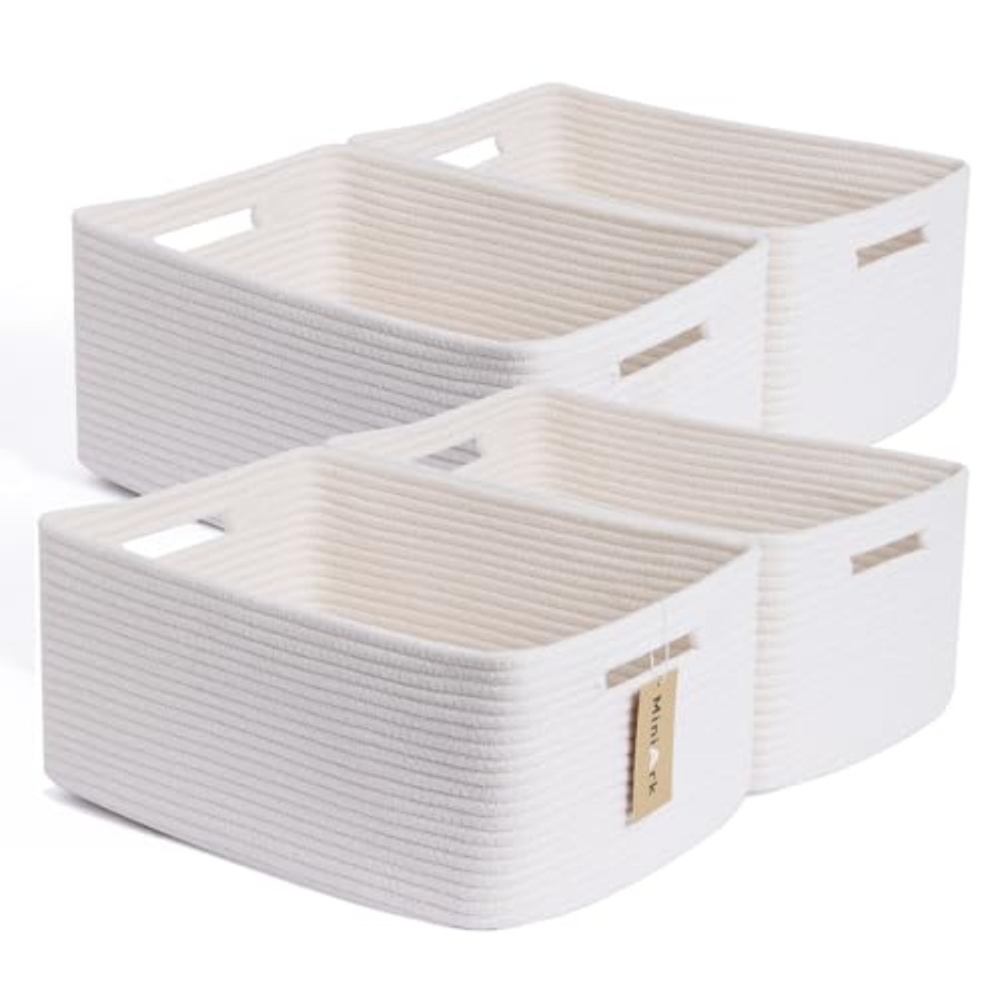Baby Nursery Shelf - Large Storage Baskets for Organizing Closet