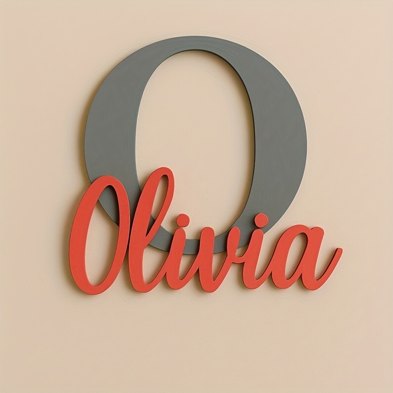 Baby Name Wall Art - A personalized wall decoration with A-Z