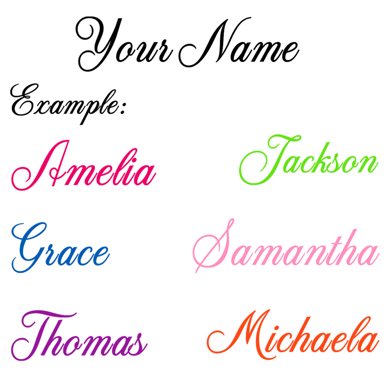 Baby Name Wall Art - Personalized name vinyl decal wall sticker