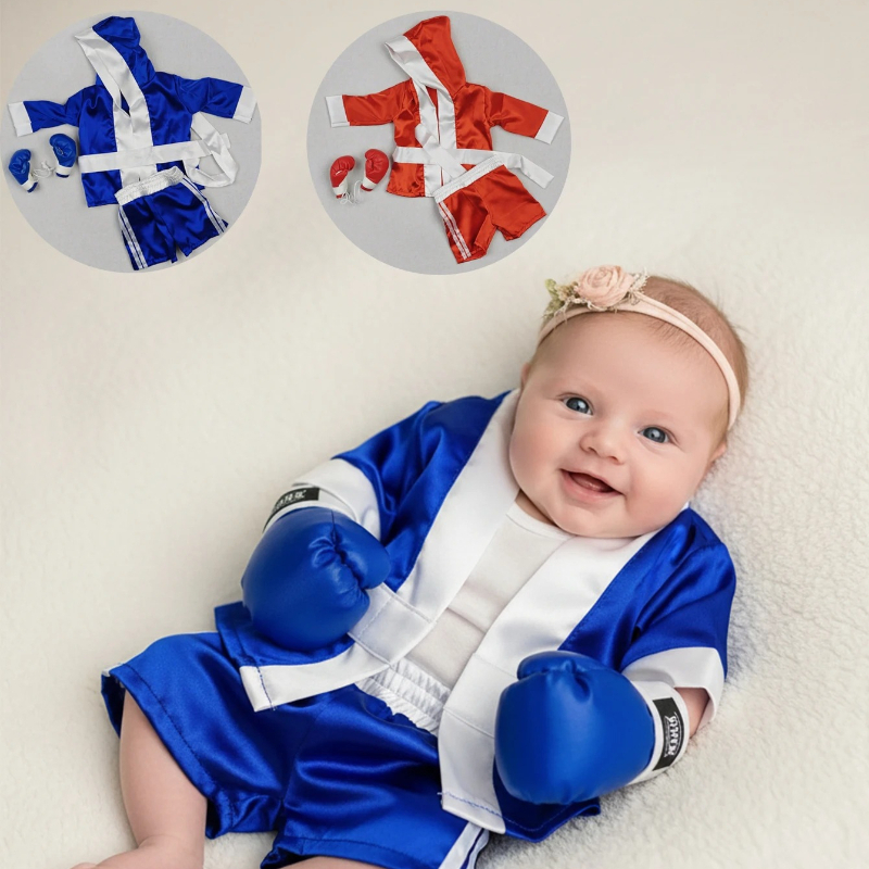 Baby Nursery Set - Newborn Photography Props Baby Boy Boxing
