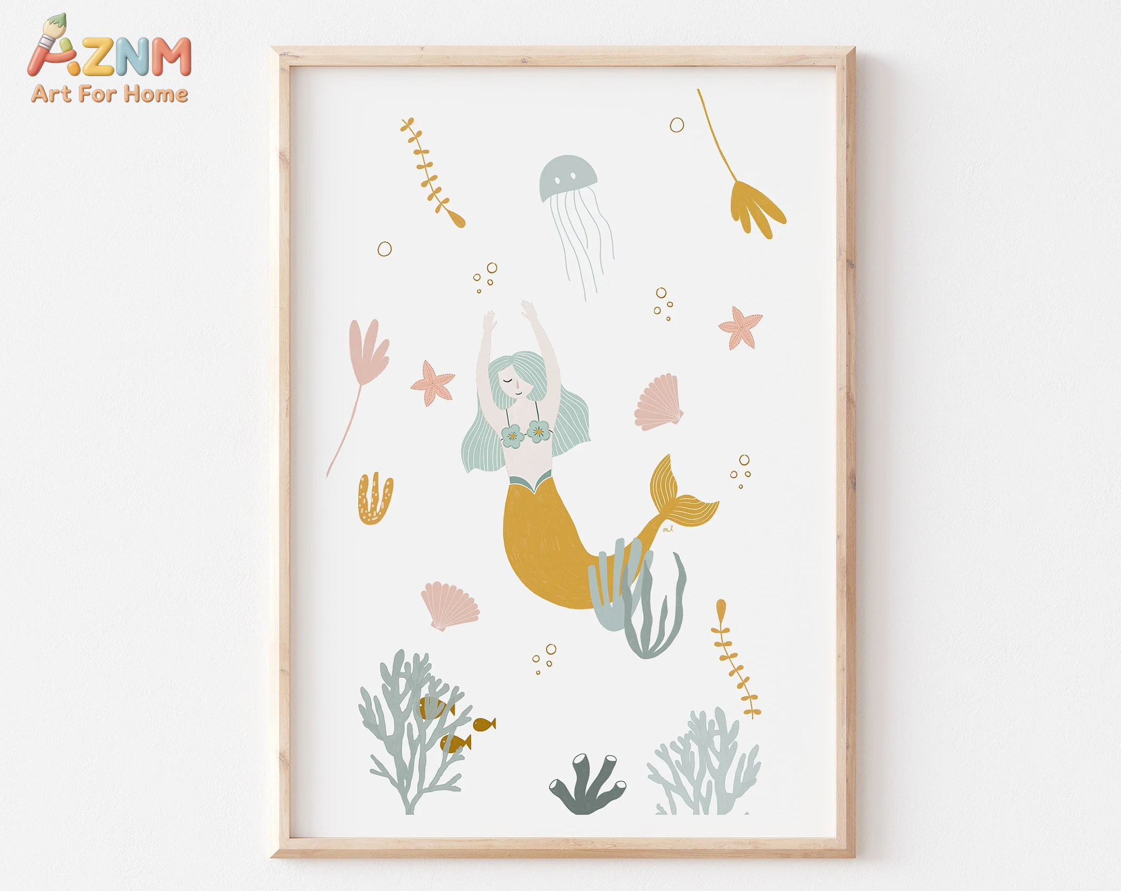 Baby Nursery Themes Girl - Boho Nursery Ocean Themed Pink Sea