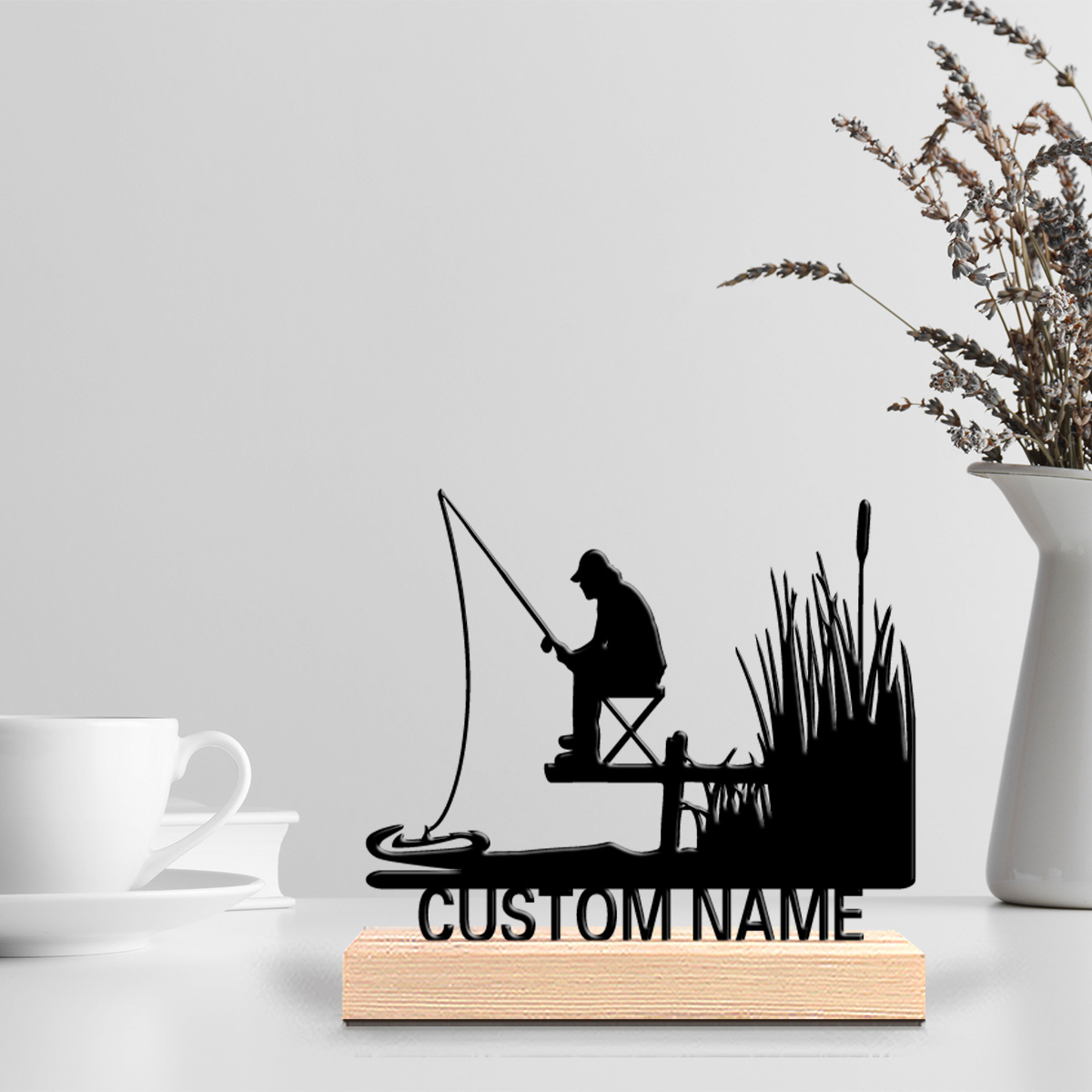 Baby Nursery Gifts - 1pc Stylish Personalized Custom fishing Wooden
