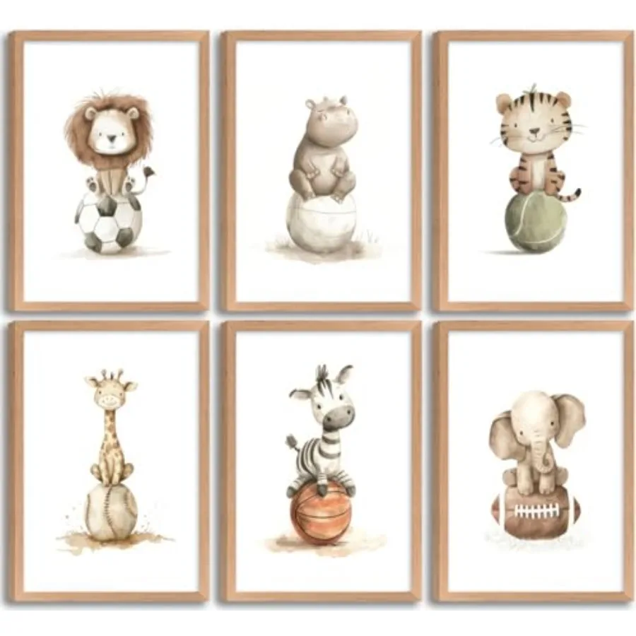 Baby Nursery Animal Theme - Nursery wall art for baby boy's