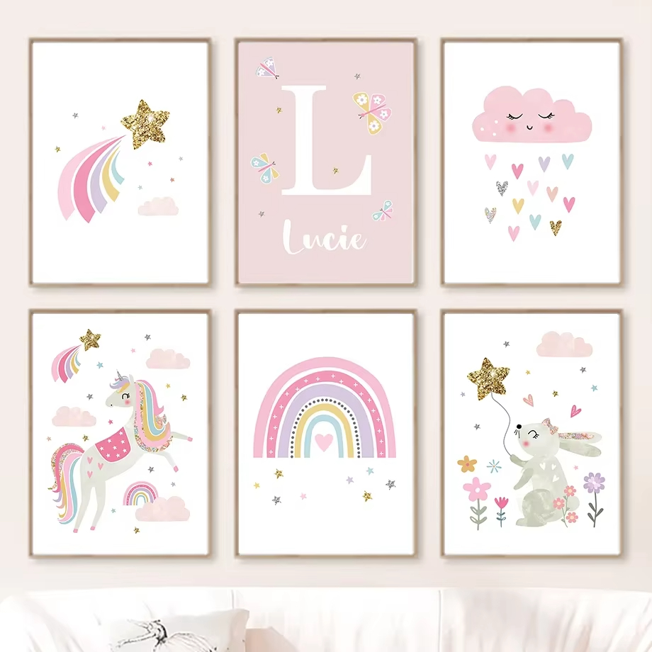 Pink Unicorn Rabbit Rainbow Cl – Baby Unicorn Nursery recenzja i cena