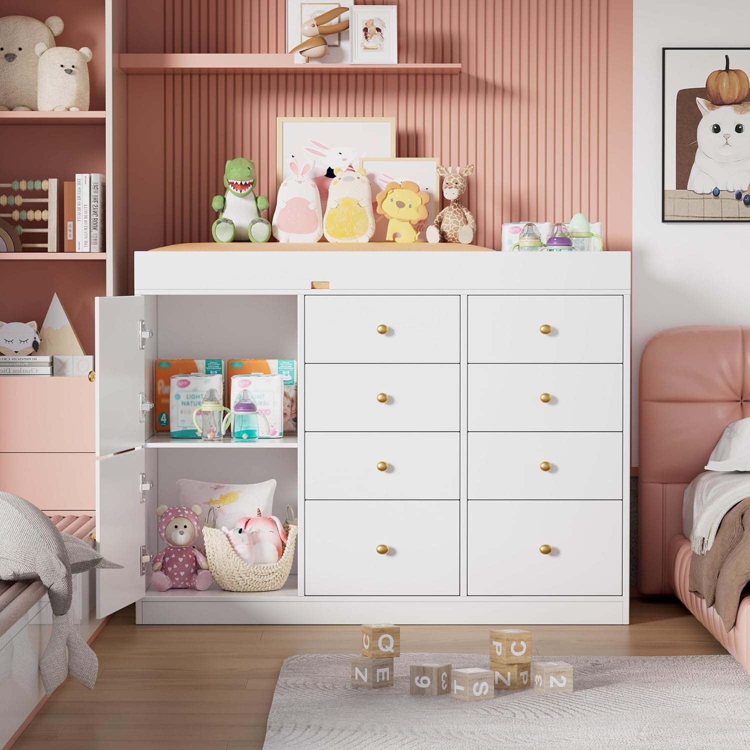 Changing Table Dresser, Baby C – Baby Nursery Dresser Changing Table recenzja i cena