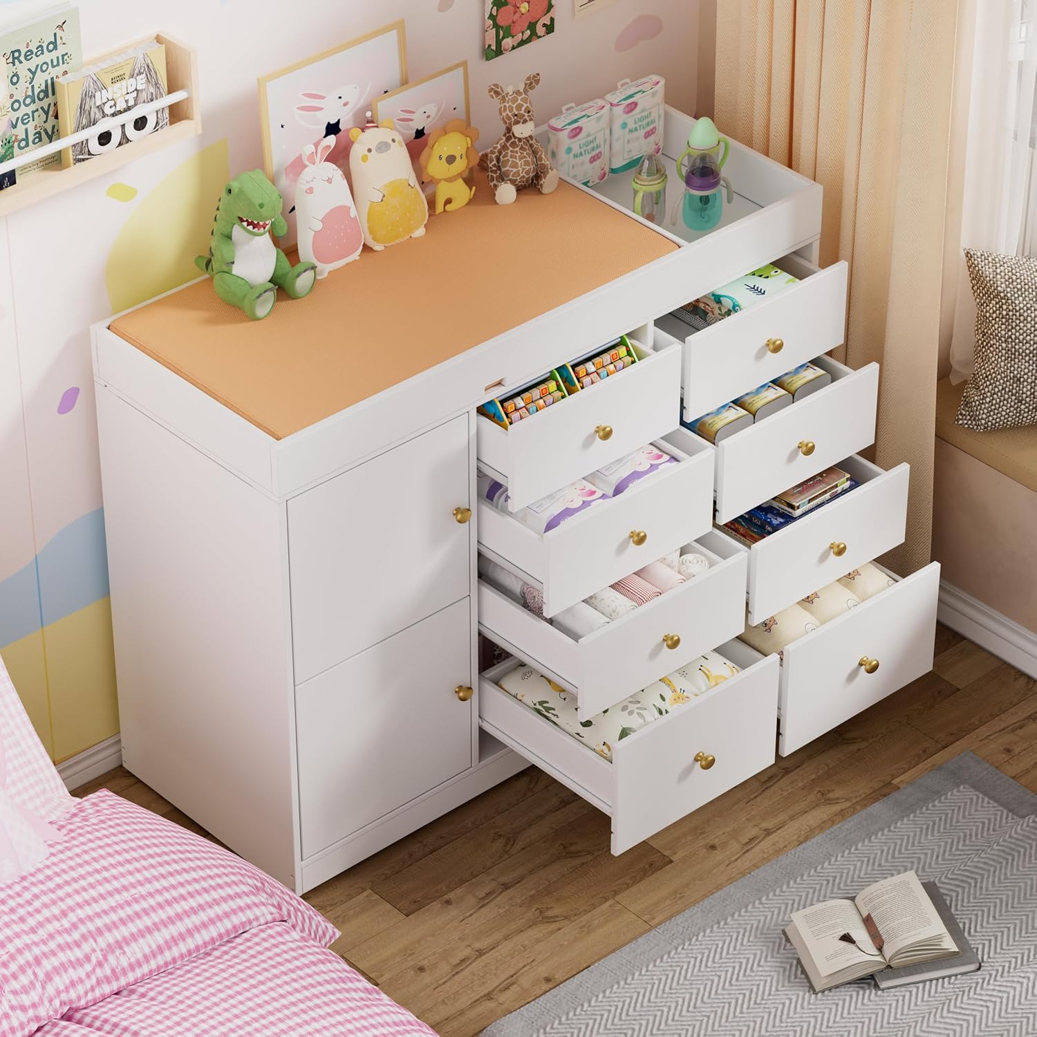 Changing Table Dresser, Baby C – Baby Nursery Dresser Changing Table recenzja i cena