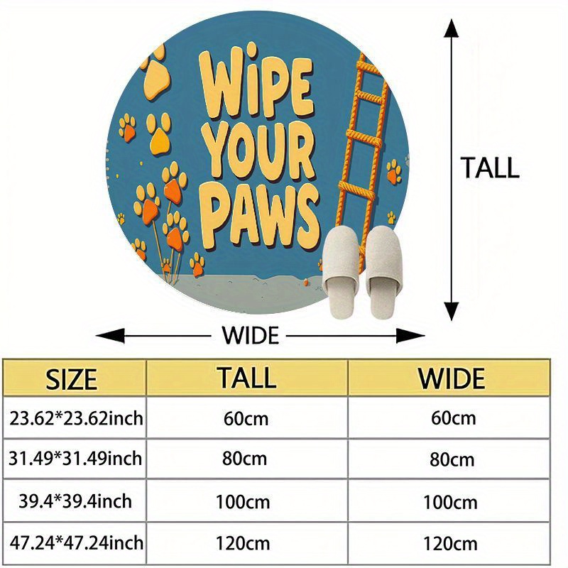Round Paw Print Nursery Rug Cu – Baby Nursery Animal Theme recenzja i cena