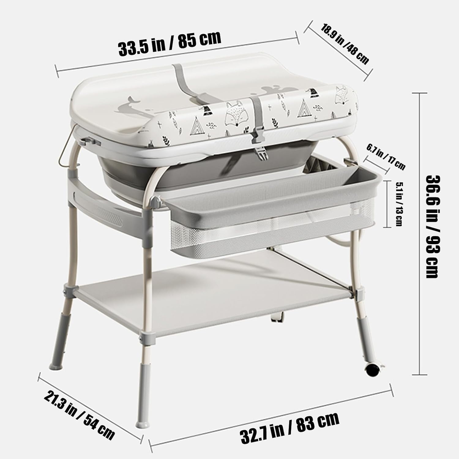 2 in 1 Baby Changing Table wit – Baby Nursery Dresser Changing Table recenzja i cena