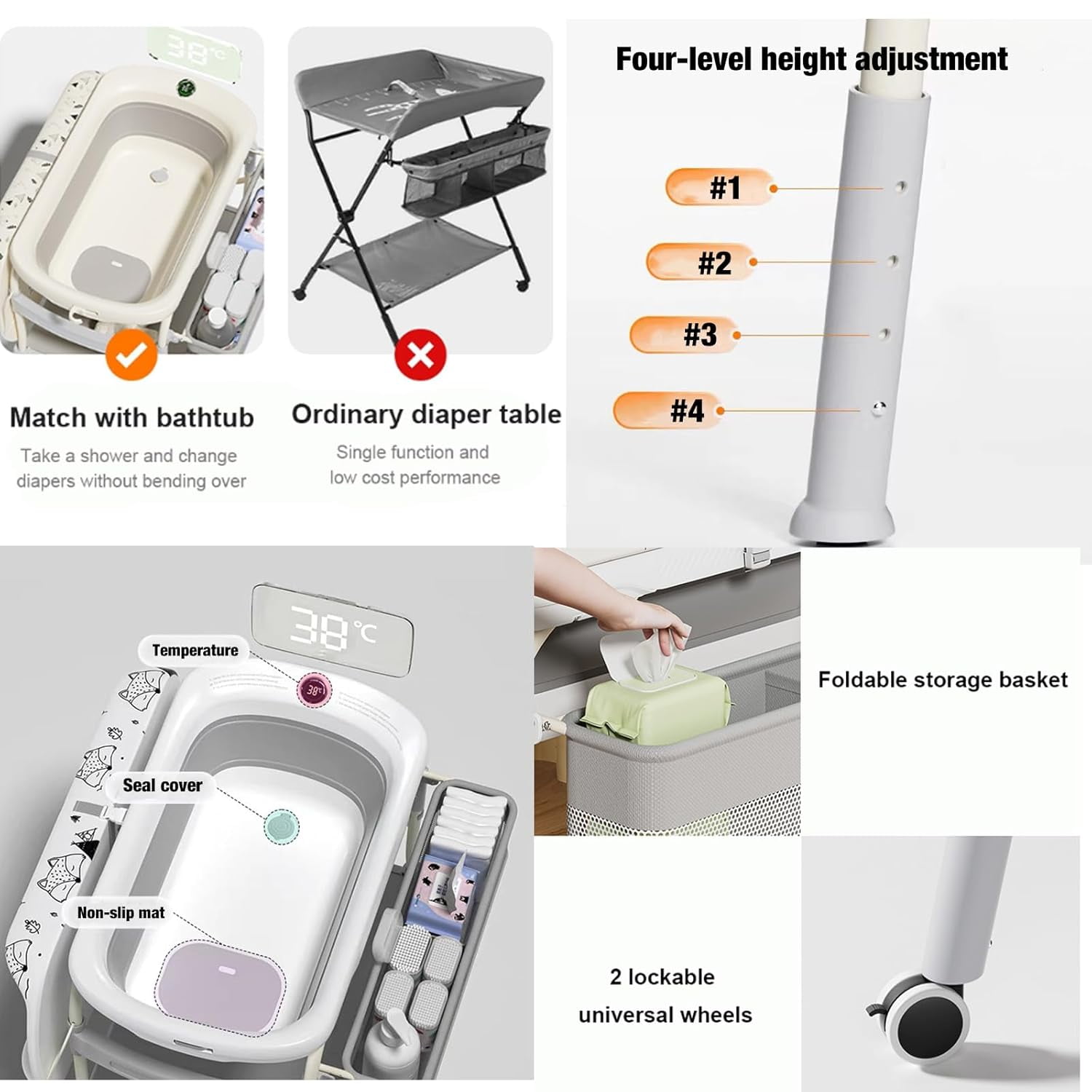 2 in 1 Baby Changing Table wit – Baby Nursery Dresser Changing Table recenzja i cena