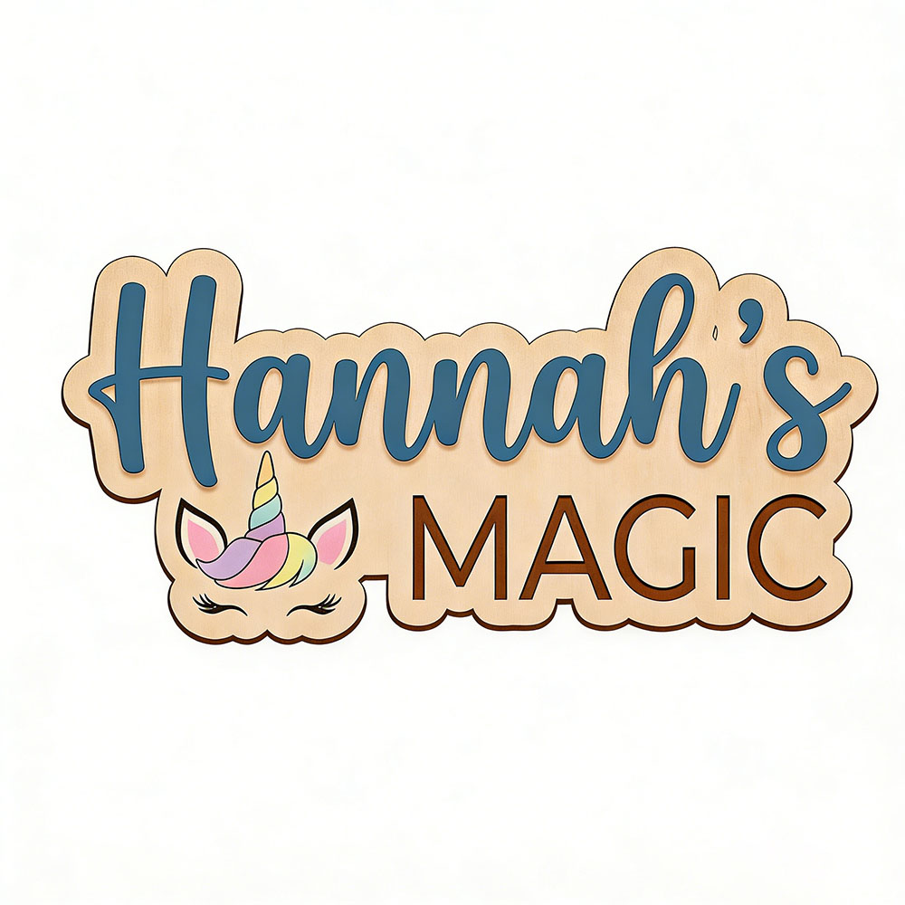Custom Unicorn Magic Name Door – Baby Nursery Themes Girl recenzja i cena