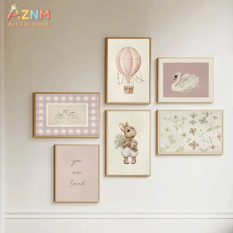 AZNM Boho Bunny Hot Air Balloo – Baby Nursery Vintage recenzja i cena