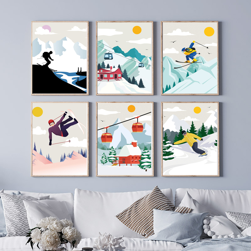Minimalist Snow Mountain Canva – Baby Nursery Themes Boy recenzja i cena