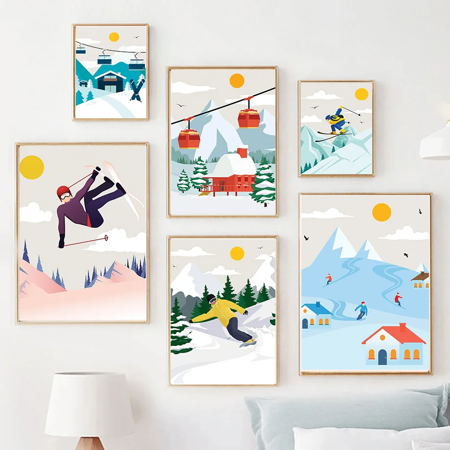 Minimalist Snow Mountain Canva – Baby Nursery Themes Boy recenzja i cena