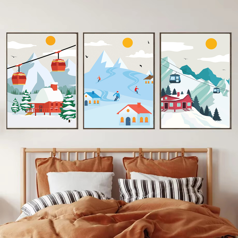 Minimalist Snow Mountain Canva – Baby Nursery Themes Boy recenzja i cena
