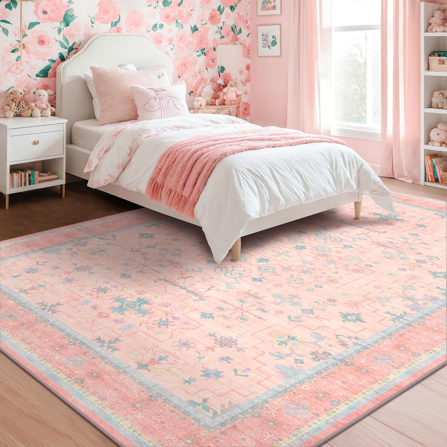 Pink Rugs for Bedroom Girls,Wa – Baby Nursery Vintage recenzja i cena