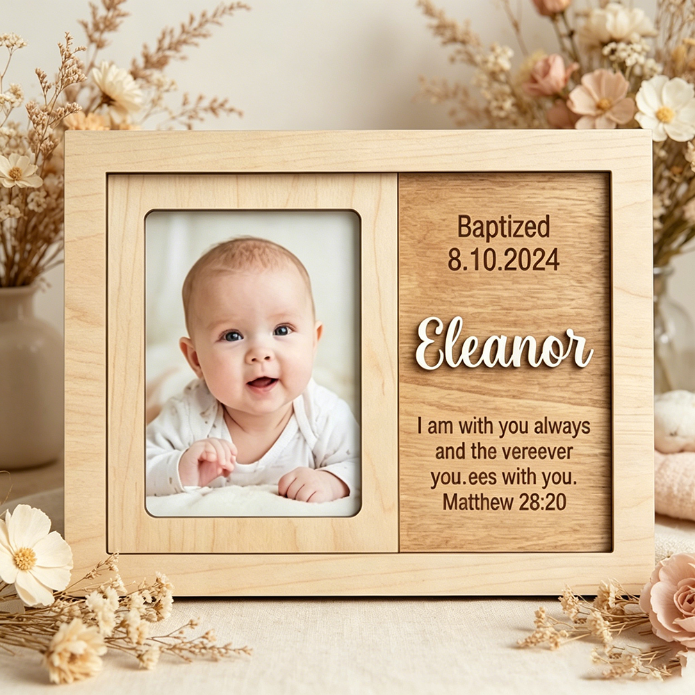 Personalized Baptism Photo Fra – Baby Nursery Frames recenzja i cena
