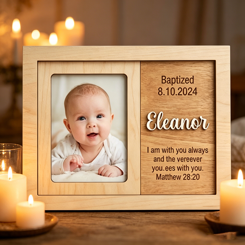 Personalized Baptism Photo Fra – Baby Nursery Frames recenzja i cena
