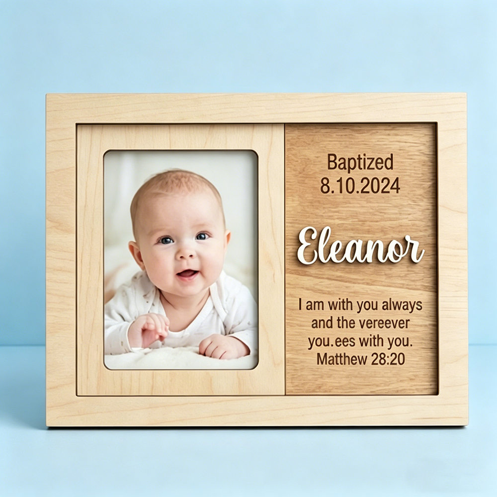 Personalized Baptism Photo Fra – Baby Nursery Frames recenzja i cena