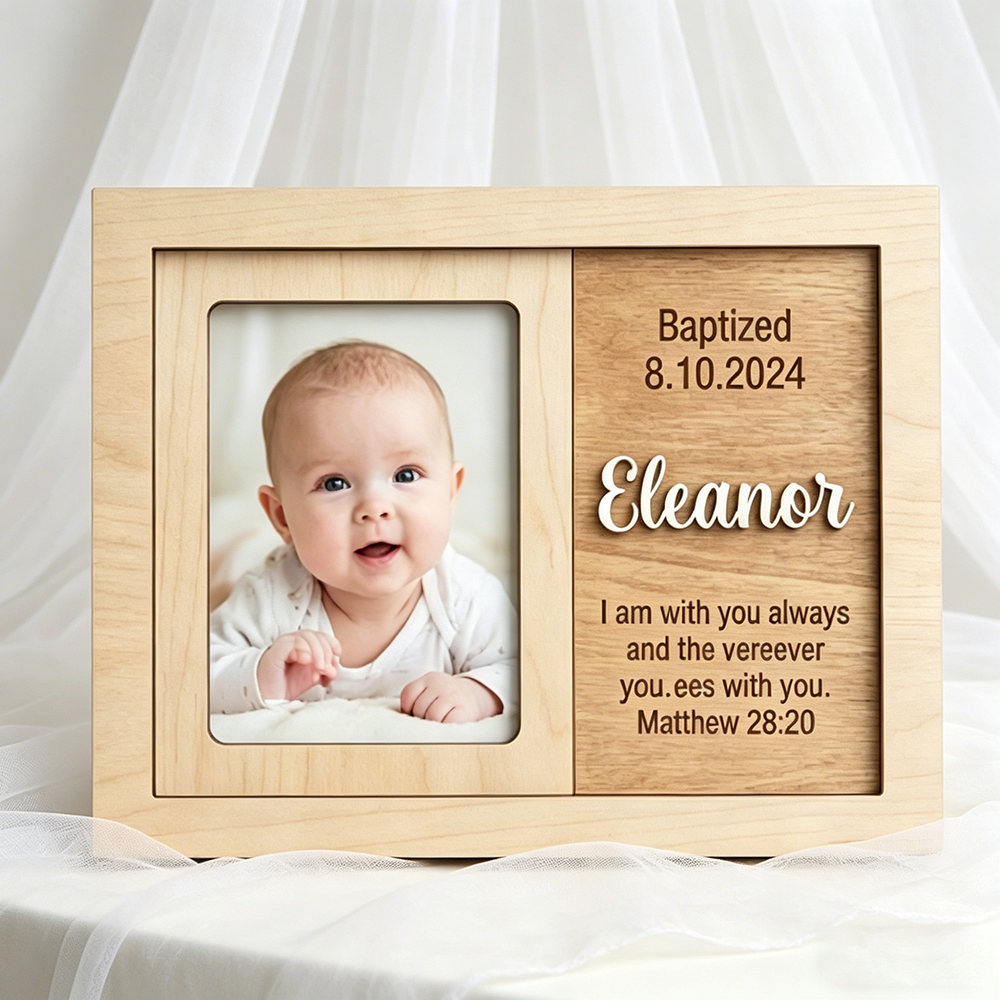 Personalized Baptism Photo Fra – Baby Nursery Frames recenzja i cena