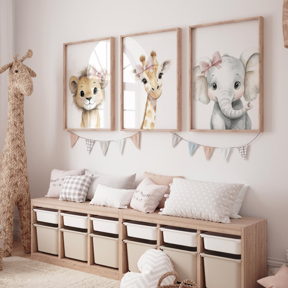Baby Girl Nursery Wall Art Set – Baby Nursery Frames recenzja i cena