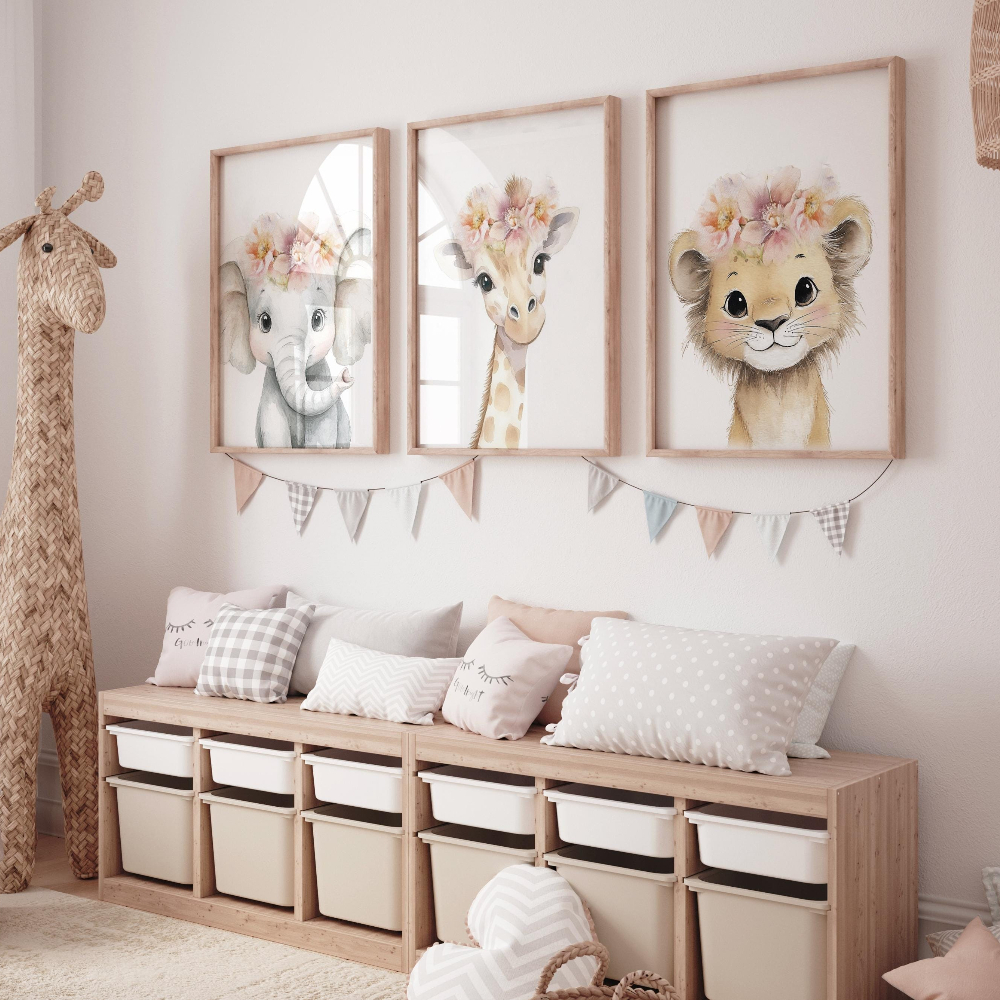 Baby Girl Nursery Wall Art Set – Baby Nursery Frames recenzja i cena