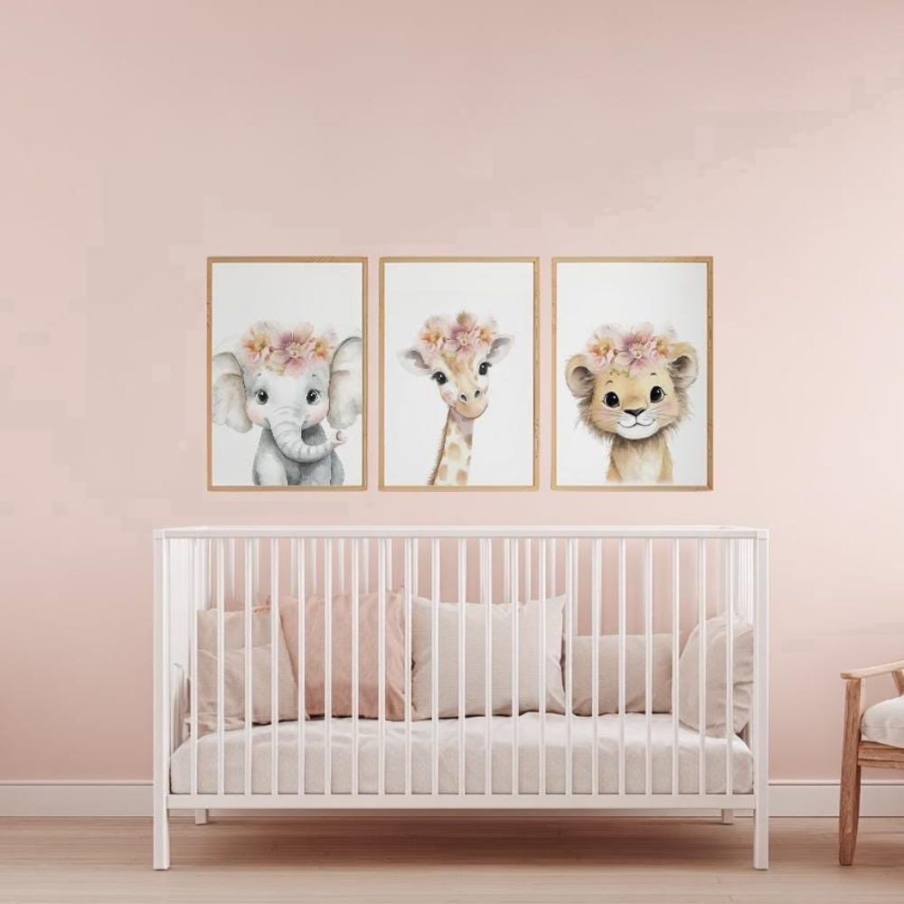 Baby Girl Nursery Wall Art Set – Baby Nursery Frames recenzja i cena