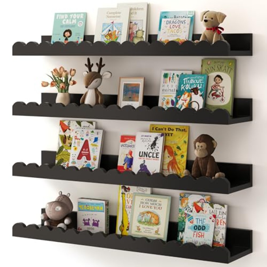 Nursery Book Shelves 4-Pack Fl – Baby Nursery Shelf recenzja i cena