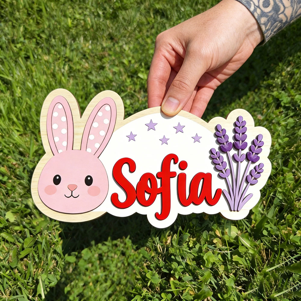 25cm Personalized Pastel Bunny – Baby Nursery Themes Girl recenzja i cena