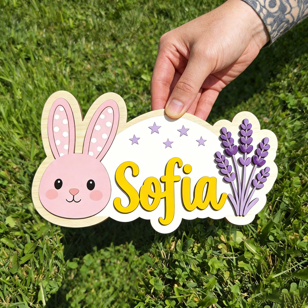 25cm Personalized Pastel Bunny – Baby Nursery Themes Girl recenzja i cena