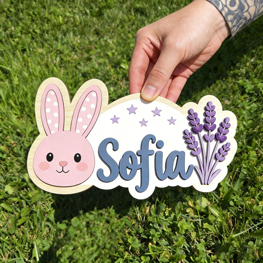 25cm Personalized Pastel Bunny – Baby Nursery Themes Girl recenzja i cena