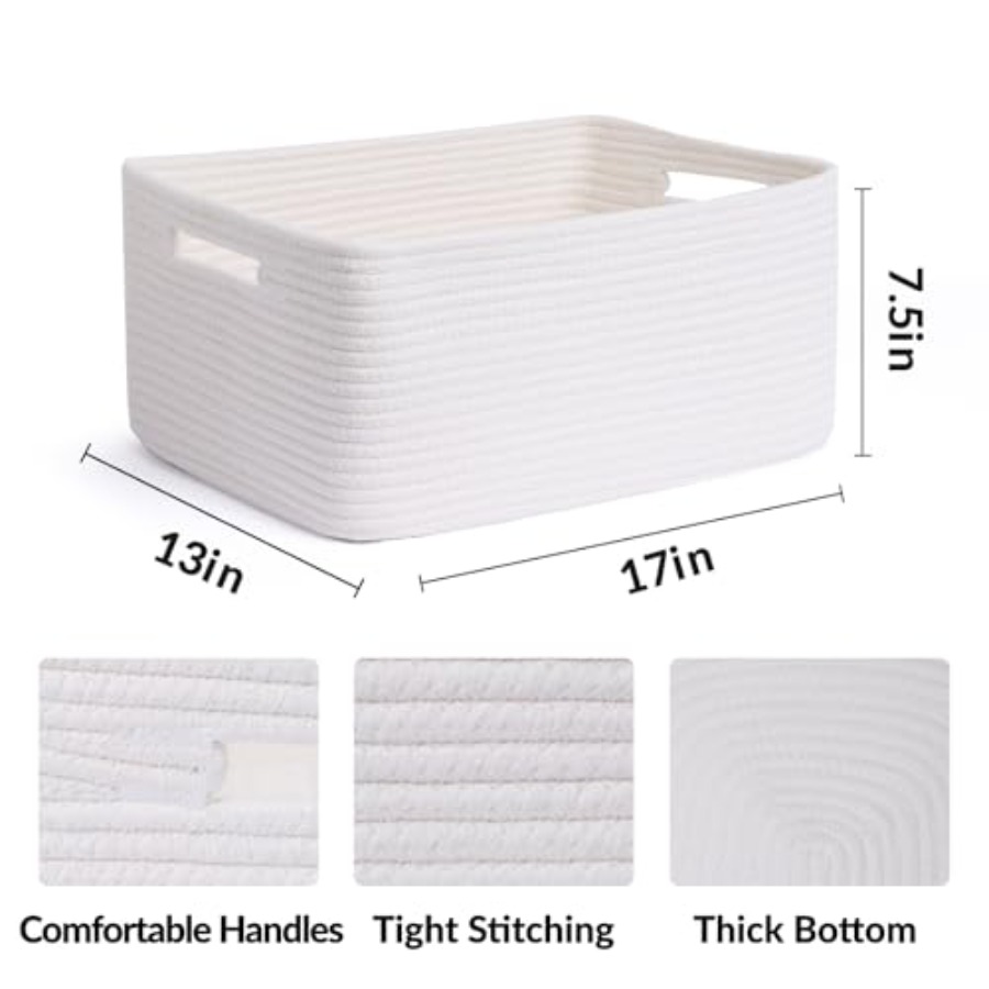 Large Storage Baskets for Orga – Baby Nursery Shelf recenzja i cena