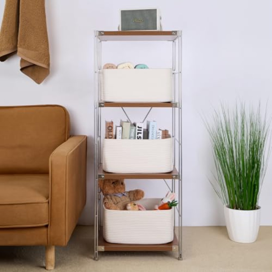 Large Storage Baskets for Orga – Baby Nursery Shelf recenzja i cena
