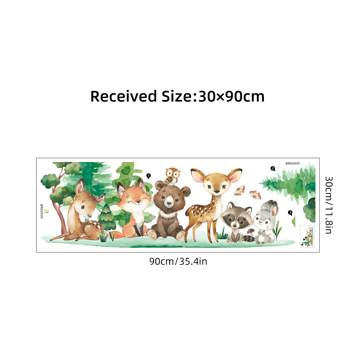 Forest Animals Theme Bear Deer – Baby Nursery Animal Theme recenzja i cena