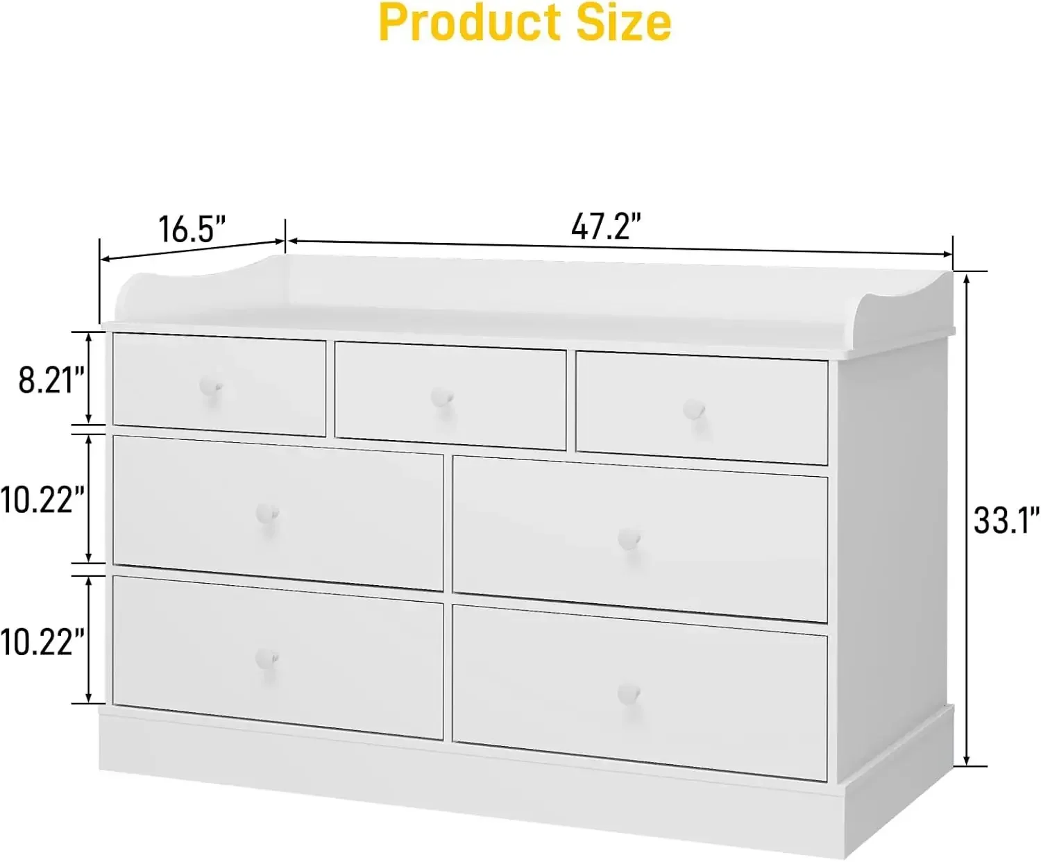 Kids Dresser Cabinet with 7 Dr – Baby Nursery Dresser Changing Table recenzja i cena