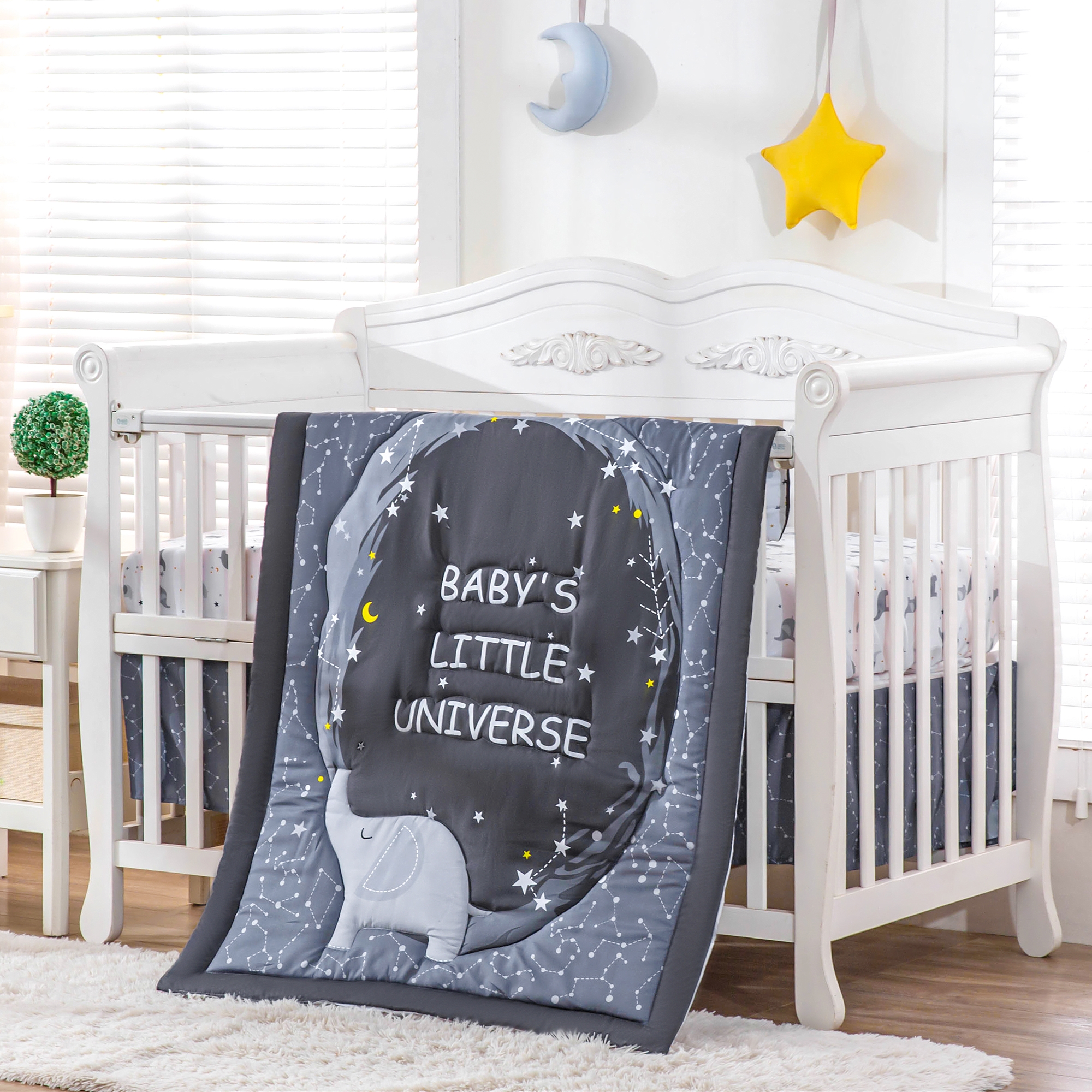 3Pcs Cosmic theme newborn Crib – Baby Nursery Animal Theme recenzja i cena