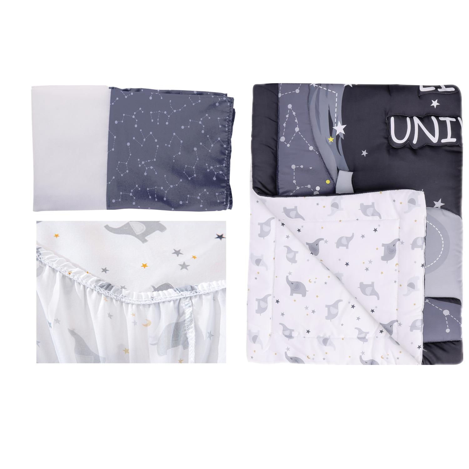 3Pcs Cosmic theme newborn Crib – Baby Nursery Animal Theme recenzja i cena