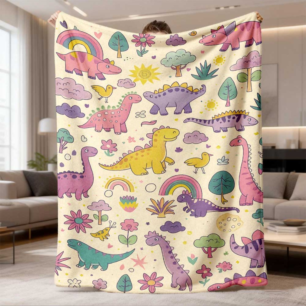 Super Cute Dinosaur Rainbow Th – Baby Nursery Themes Boy recenzja i cena