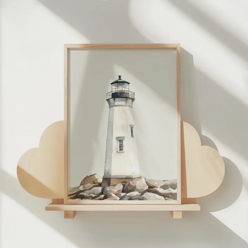 Neutral Nautical Nursery Art V – Baby Nursery Vintage recenzja i cena