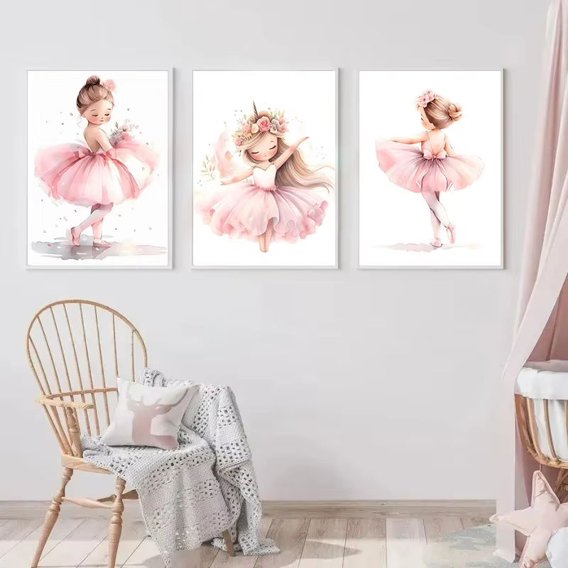 Pink Ballerina Girl Unicorn Bu – Baby Unicorn Nursery recenzja i cena