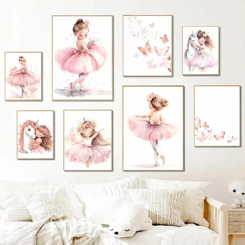 Pink Ballerina Girl Unicorn Bu – Baby Unicorn Nursery recenzja i cena