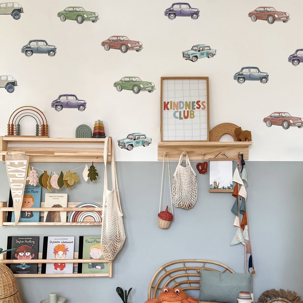 Cartoon Kids Transport Car Tru – Baby Nursery Labels recenzja i cena