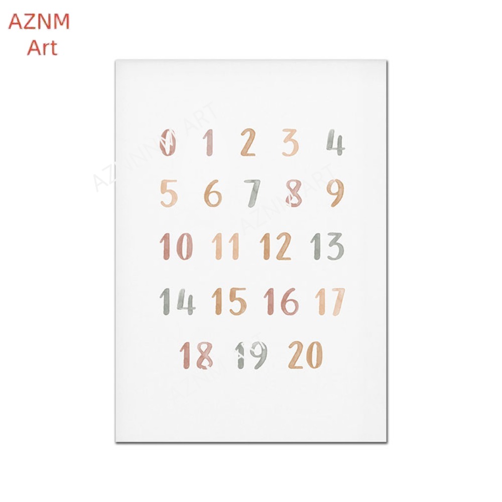 1/3PCS ，Poster Custom ABC 123  – Baby Name Wall Art recenzja i cena