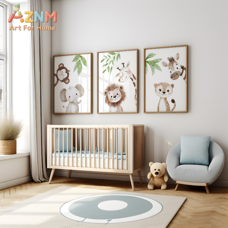 1Pc/3Pcs Safari Animal Nursery – Baby Nursery Animal Theme recenzja i cena