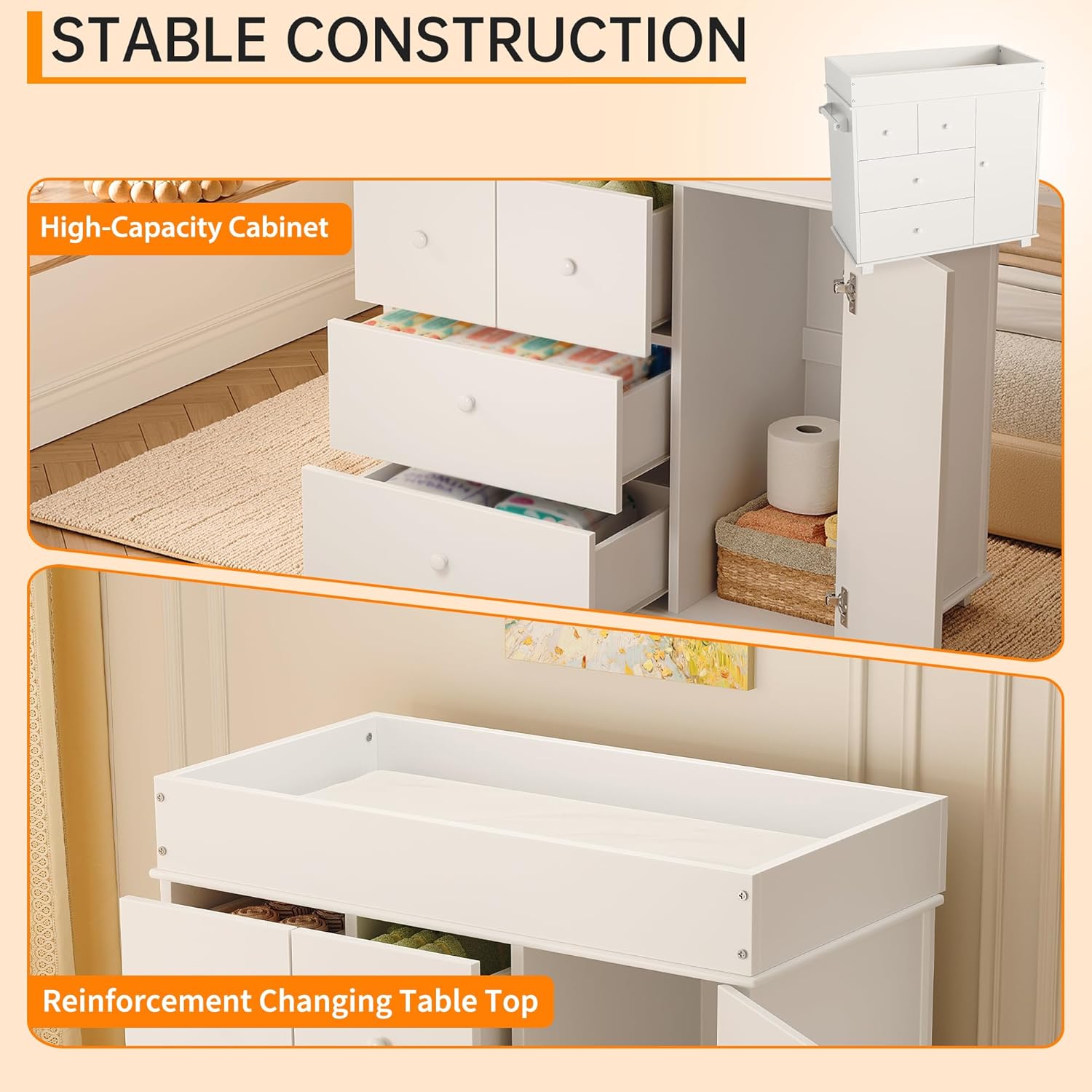 Baby Changing Table Dresser wi – Baby Nursery Dresser Changing Table recenzja i cena