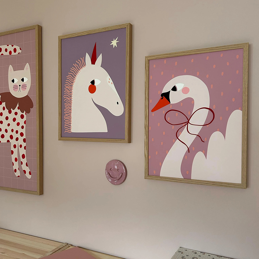 1pc frameless  Funny Animals B – Baby Unicorn Nursery recenzja i cena