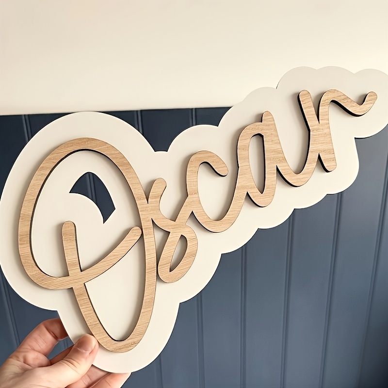A 2D flat double-layer letter  – Baby Name Wall Art recenzja i cena