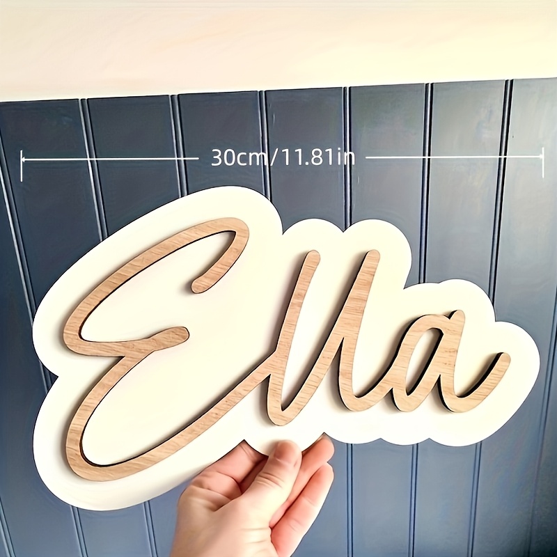 A 2D flat double-layer letter  – Baby Name Wall Art recenzja i cena