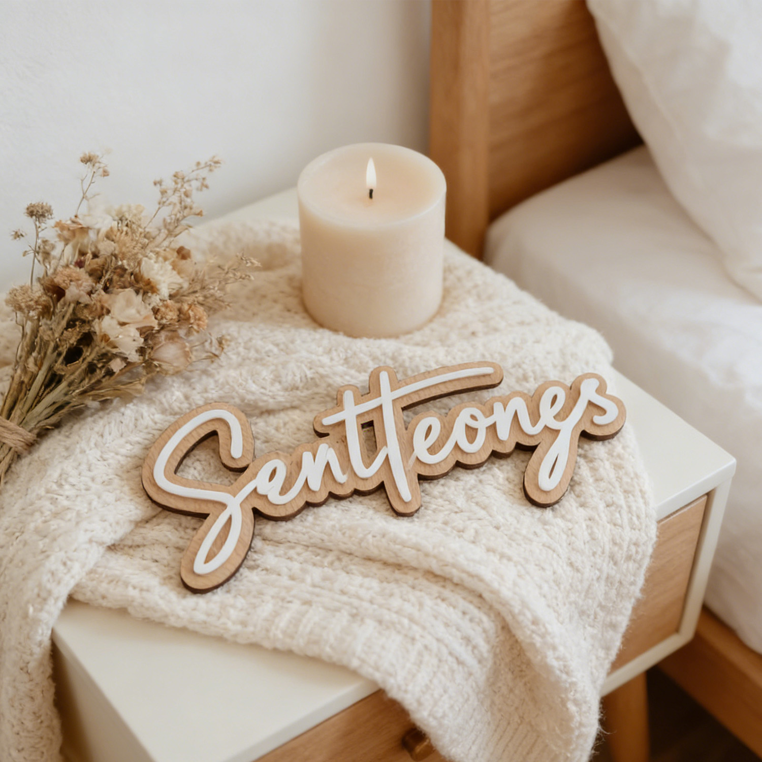 1Pc Custom Name Cute White Woo – Baby Nursery Gifts recenzja i cena