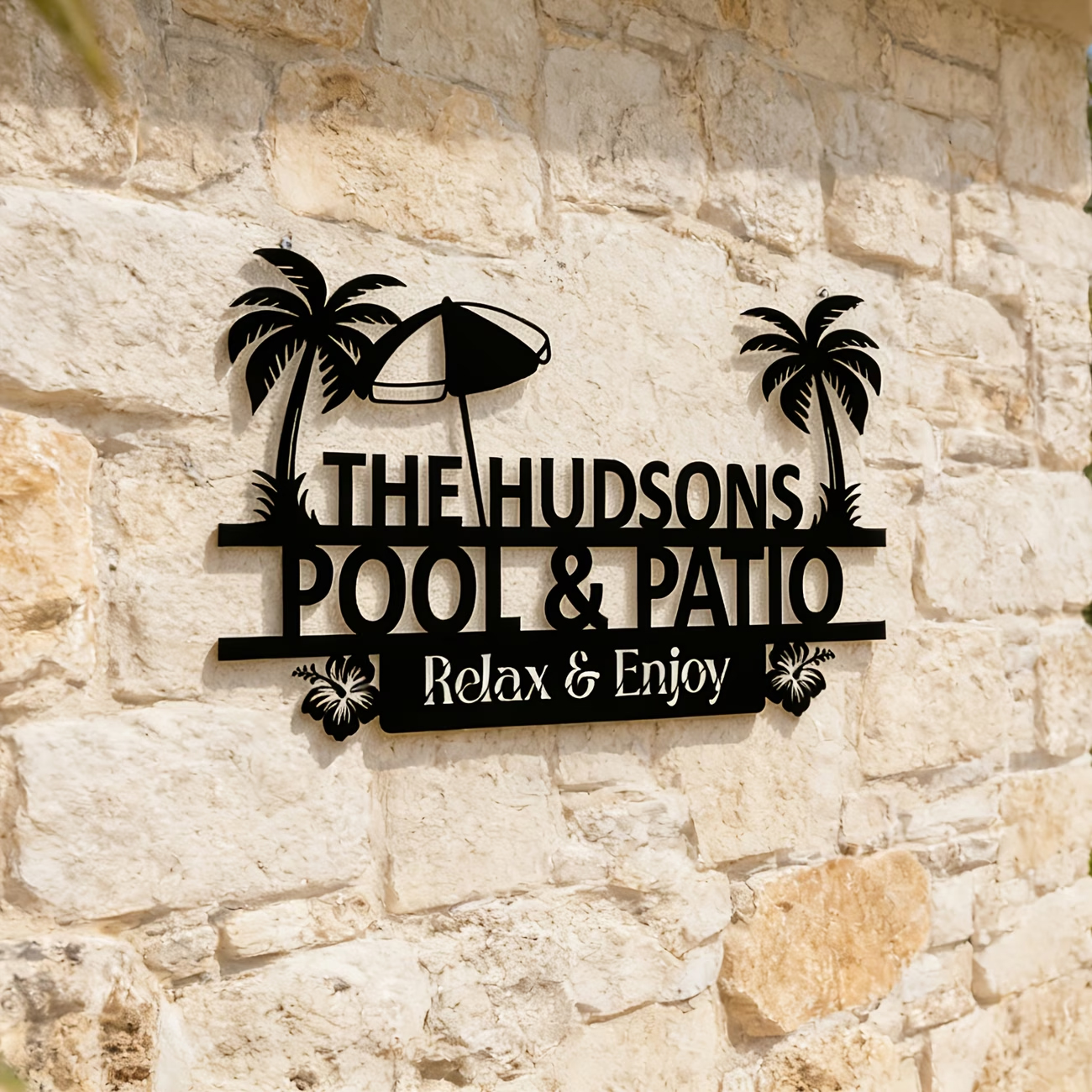 Personalized Pool And Patio Si – Baby Name Wall Art recenzja i cena